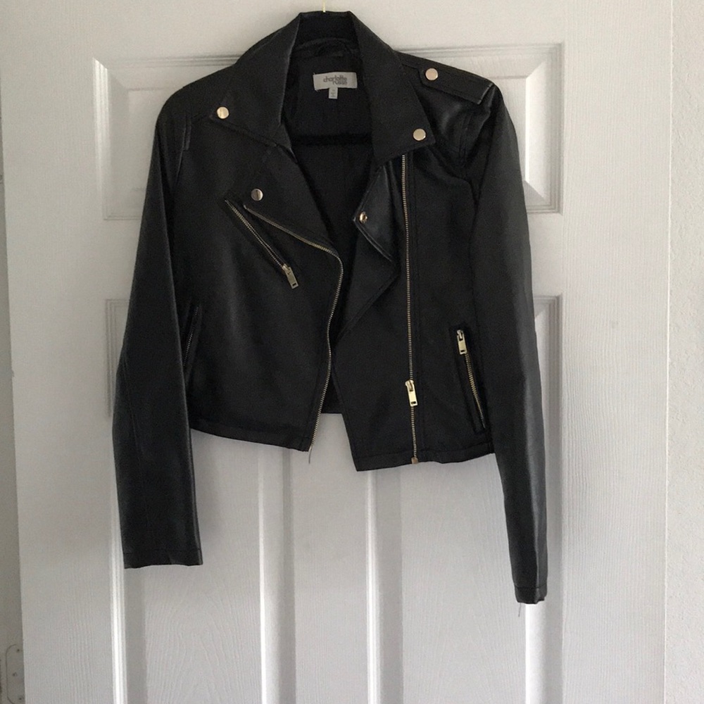 Faux leather jacket